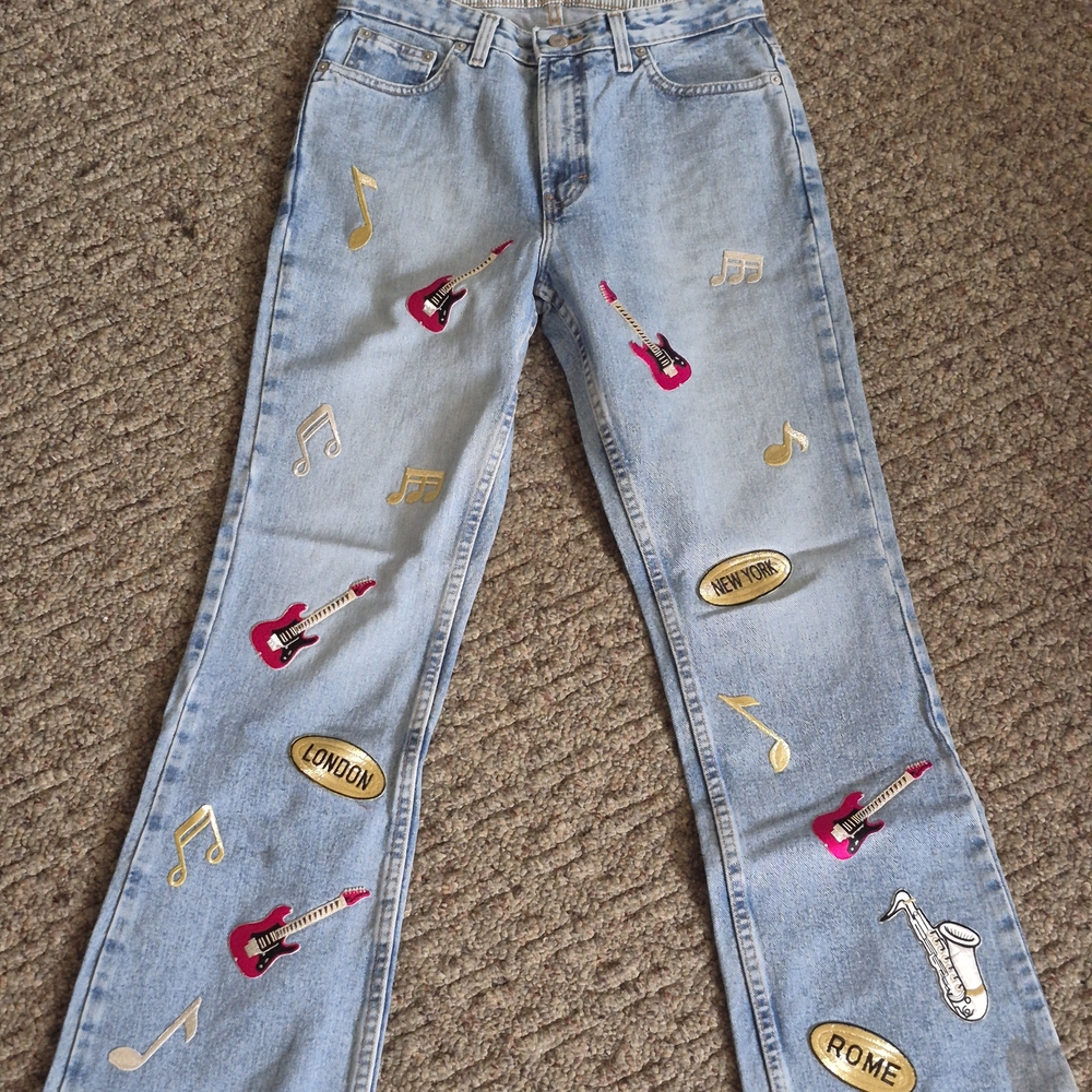 Tommy Hilfiger Vintage Patch Boot Cut Jeans Size 8